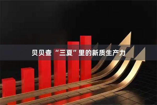 贝贝查 “三夏”里的新质生产力